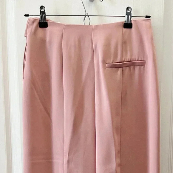 Topshop Trousers High Waisted Tapered  Leg Dress Pants Blush Pink Size 4 NWT - Picture 9 of 16